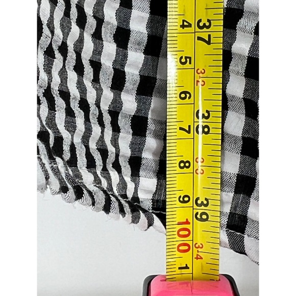 AVENUE Black‎ White Check 3/4 Sleeve Pullover Dress Womens Plus Size 28 - Picture 3 of 9